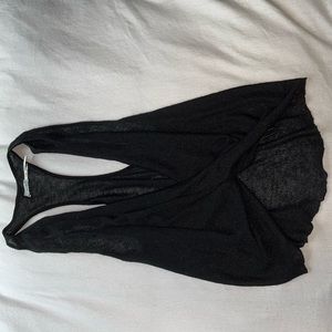 Black blouse tank top urban outfitters